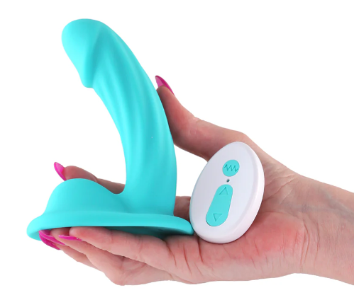 Colours Curve Vibrating 5 in. Dildo Teal