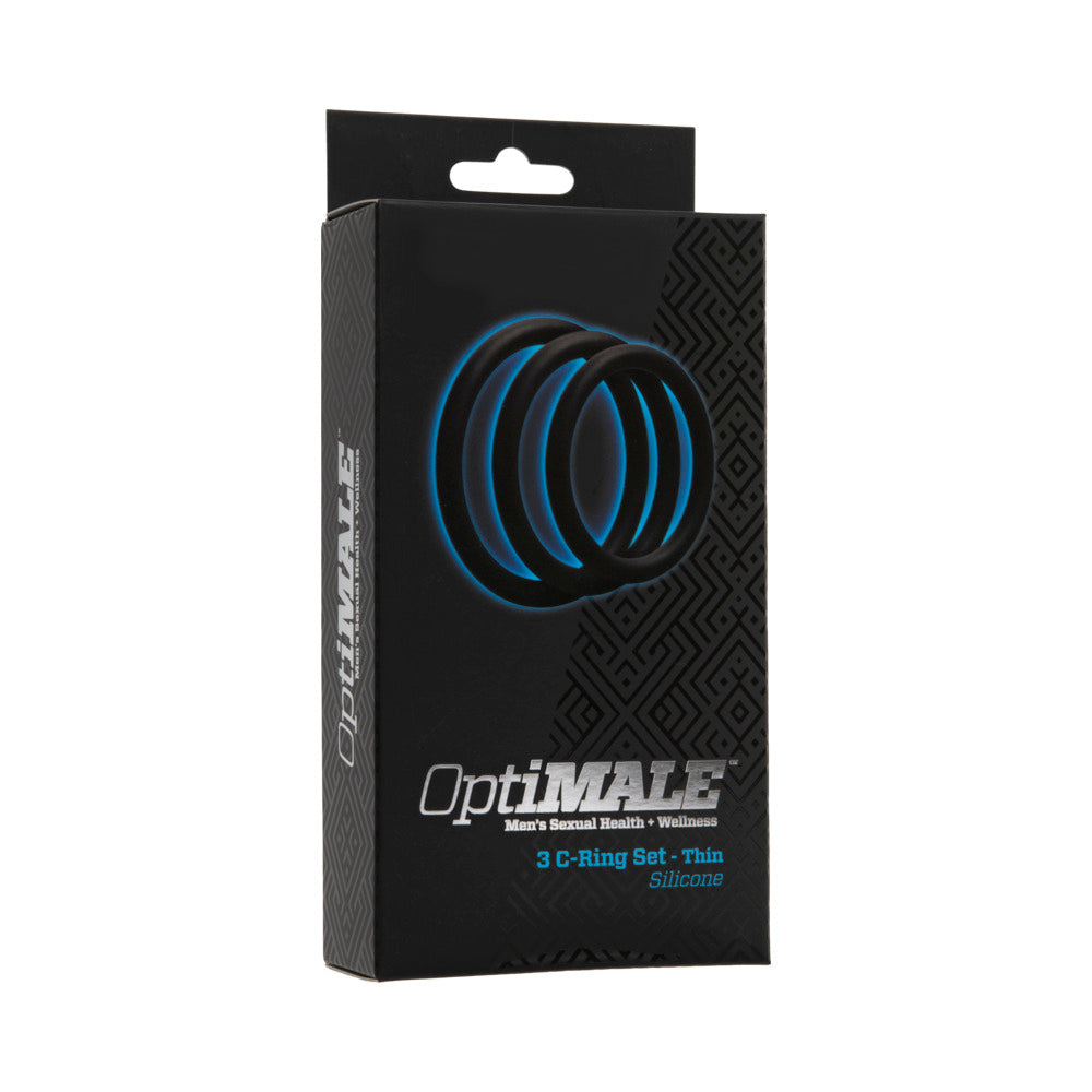 OptiMALE Â– 3 C-Ring Set Â– Thin Black