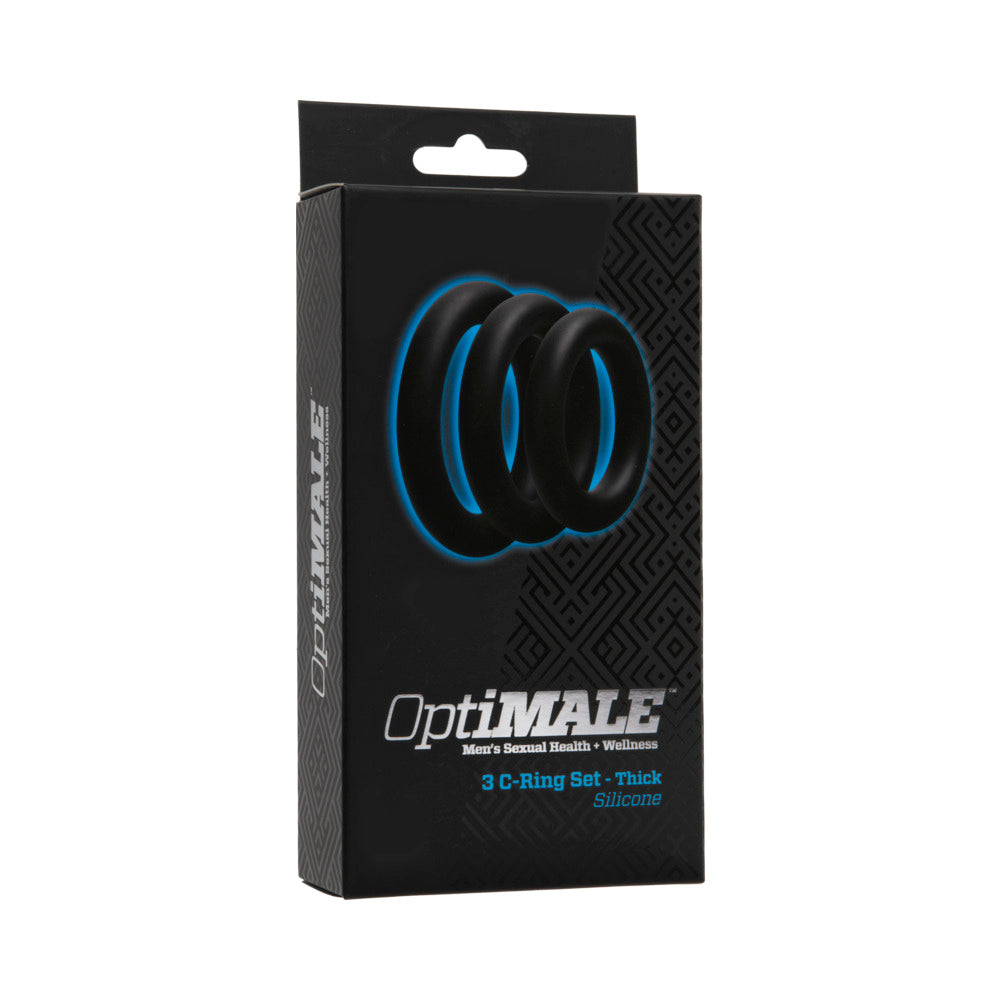 OptiMALE Â– 3 C-Ring Set Â– Thick Black
