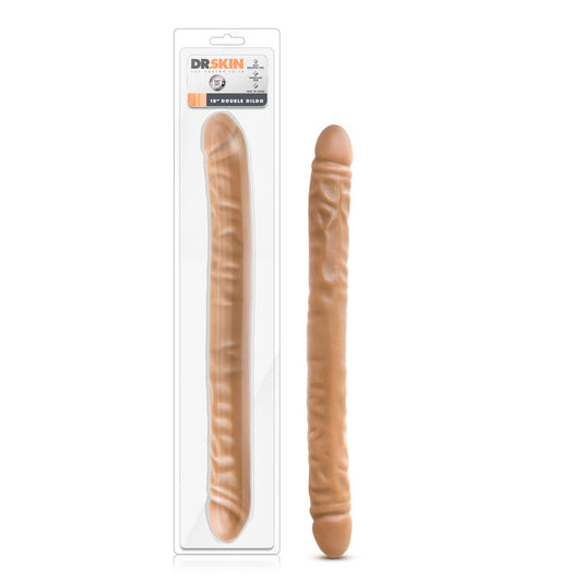 Dr. Skin 18 in. Double Dildo Tan