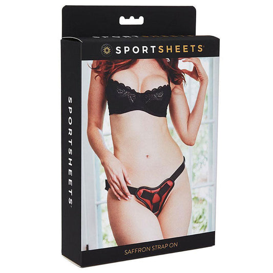 Sportsheets SaffronÂ Adjustable Strap-On Harness Red