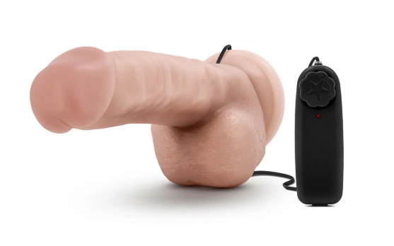 Dr. Skin Dr. Jay Realistic 8.75 in. Vibrating Dildo with Balls Beige