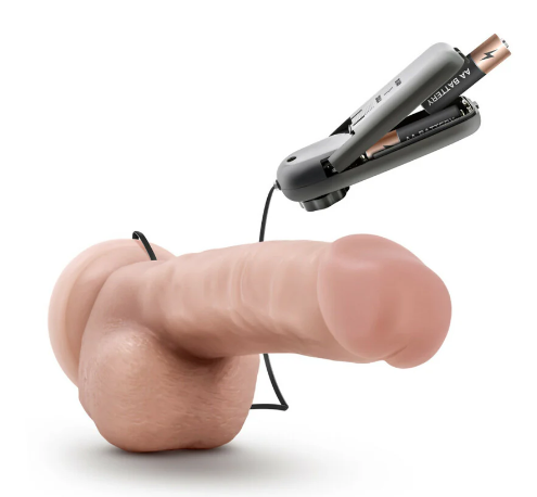 Dr. Skin Dr. Jay Realistic 8.75 in. Vibrating Dildo with Balls Beige