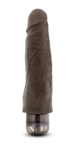 Dr. Skin Vibe 14 Realistic 8 in. Vibrating Dildo Brown