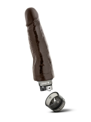 Dr. Skin Vibe 14 Realistic 8 in. Vibrating Dildo Brown