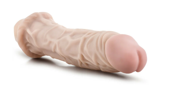 Dr. Skin Vibe 8 Realistic 9.75 in. Vibrating Dildo Beige